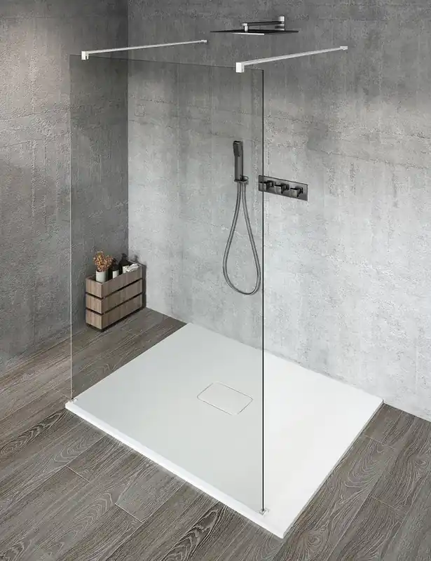 Zlevněný Gelco VARIO WHITE jednodílná sprchová zástěna do prostoru, čiré sklo, 700 mm GX1270GX2215