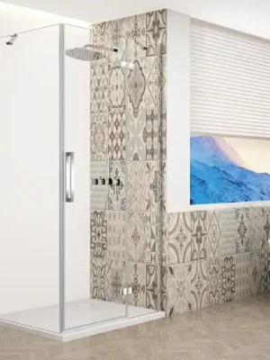 Akce Gelco TRINITY CHROME čtvercový sprchový kout 800x800mm, čiré sklo, pravé GT5680-80CR-CH