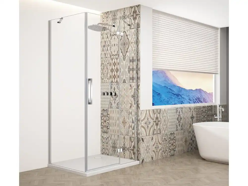 Akce Gelco TRINITY CHROME čtvercový sprchový kout 800x800mm, čiré sklo, pravé GT5680-80CR-CH