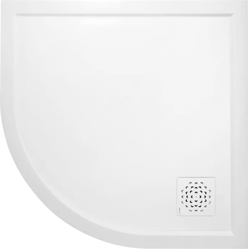 Akce Gelco XENA sprchová vanička z litého mramoru, čtvrtkruh 90x90cm, R550, bílá HX559