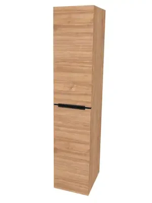 Akční Cena Mereo Mailo Koupelnová skříňka vysoká 170 cm, černé madlo, Multidecor, Light Select Walnut - CN594LPBLSW1