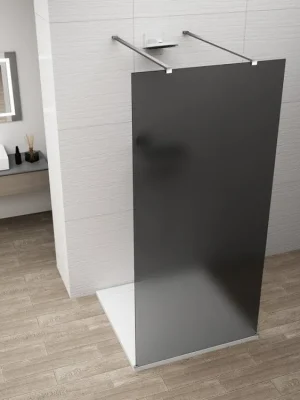 Akce Polysan ESCA CHROME jednodílná sprchová zástěna do prostoru, kouřové matné sklo, 1000 mm ES1410-05