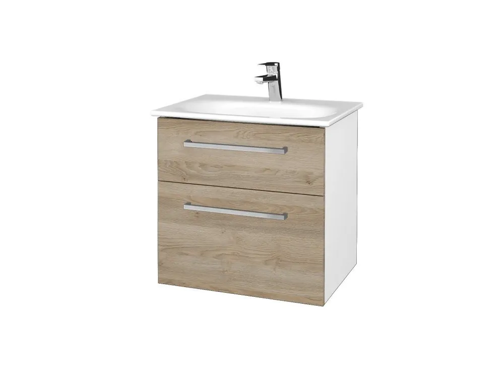 Akční Cena Koupelnová skříňka PROJECT SZZ2 60 - N01 Bílá lesk / Úchytka T04 / D17 Colorado