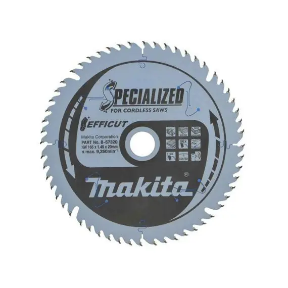 Zlevněný MAKITA B-68622 pilový kotouč Efficut 190*30mm 45Z vhodný pro aku pily