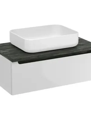 Akce Naturel Stilla Koupelnová skříňka pod umyvadlo 80x30x45 cm bílá STILLAD08005DC