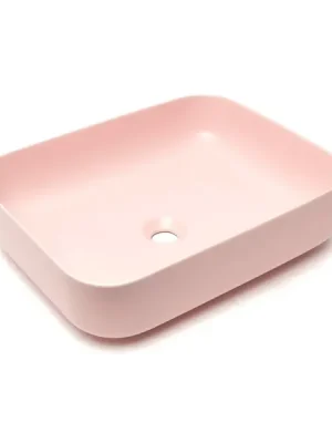 Značkový Umyvadlo na desku SAT Infinitio 50x39 cm, růžová mat