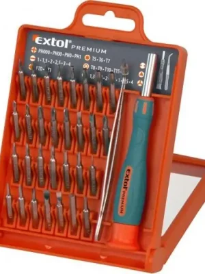 Akční Cena EXTOLPREMIUM 8819105 šroubovák hodinářský s bity sada 32ks
