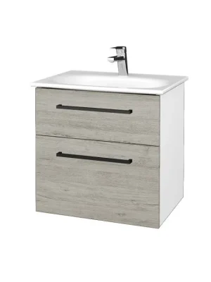 Akční Cena Koupelnová skříňka PROJECT SZZ2 60 - N01 Bílá lesk / Úchytka T06 / D05 Oregon