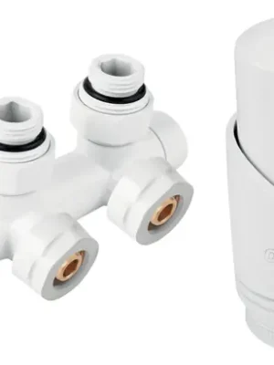 Nakupujte Hned Novaservis Termostatická sada na otopná tělesa se středovým připojením, rohová, bílá - ZTD30WH