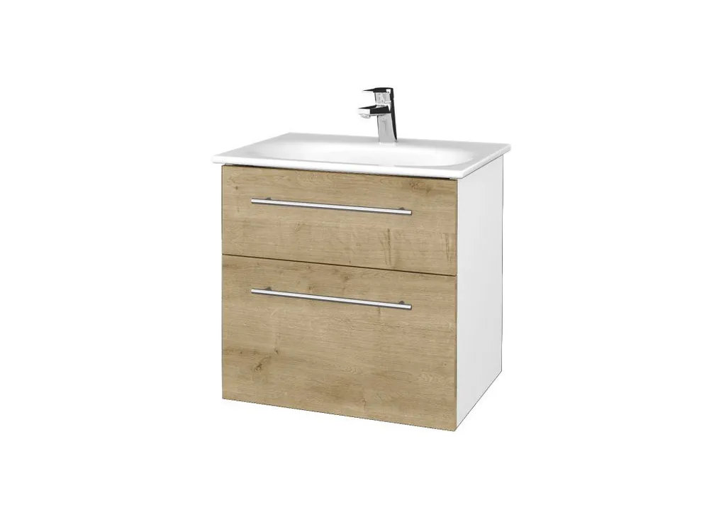 Akce Koupelnová skříňka PROJECT SZZ2 60 - N01 Bílá lesk / Úchytka T02 / D09 Arlington