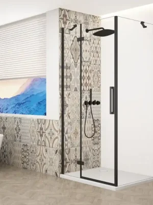 Akce Gelco TRINITY BLACK obdélníkový sprchový kout 1200x800mm, čiré sklo, levé GT5680-12CL-B