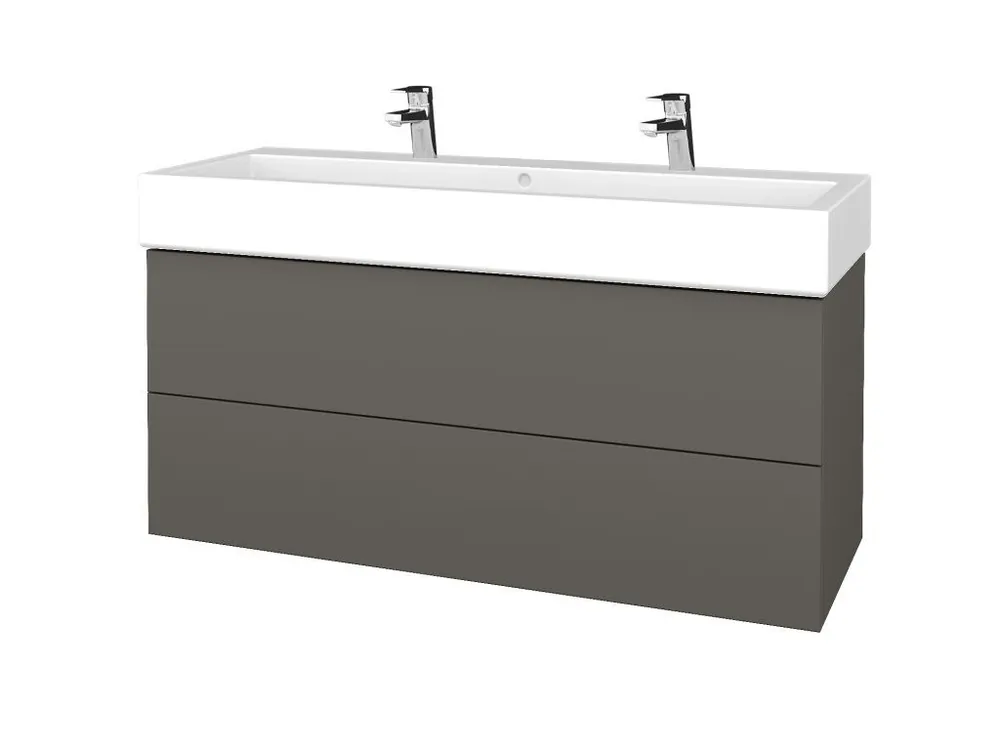 Značkový Koupelnová skříňka VARIANTE SZZ2 120 pro umyvadlo Duravit Vero - N06 Lava / N06 Lava