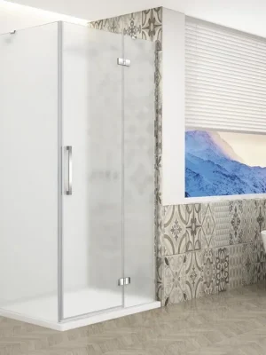 Zlevněný Gelco TRINITY CHROME obdélníkový sprchový kout 1200x800mm, matné sklo, pravé GT5680-12MR-CH