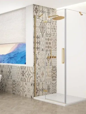 Akce Gelco TRINITY GOLD MATT obdélníkový sprchový kout 1000x900mm, čiré sklo, levé GT5690-10CL-G