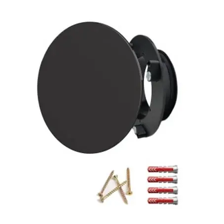 Sezónní Sleva Luftuj Vyústka VZT pro rekuperaci LUFTOMET Sky plast kruh černý mat