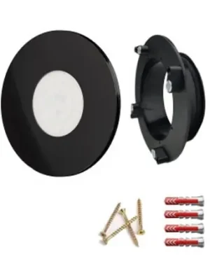 Luftuj Vyústka VZT pro rekuperaci se světlem LUFTOMET LUMEN plast kruh černý lesk Horká Nabídka