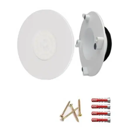 Luftuj Vyústka VZT pro rekuperaci se světlem LUFTOMET LUMEN plast kruh bílý lesk Výhodná Nabídka