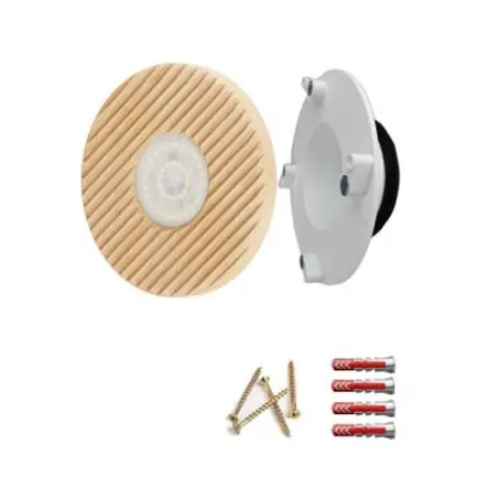 Luftuj Vyústka VZT pro rekuperaci se světlem LUFTOMET LUMEN dřevo kruh buk mydlenka Výhodná Nabídka