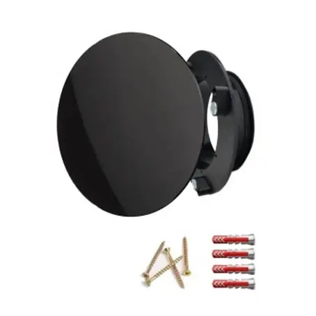 Luftuj Vyústka VZT pro rekuperaci LUFTOMET Sky plast kruh černý lesk Nakupujte Hned