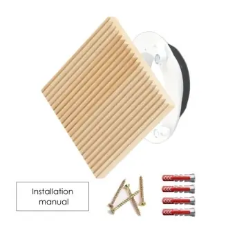 Novinka Luftuj Vyústka VZT pro rekuperaci LUFTOMET Sky dřevo čtverec buk mydlenka