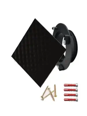 Luftuj Vyústka VZT pro rekuperaci LUFTOMET Sky 3D sklo čtverec černá Akční Nabídka