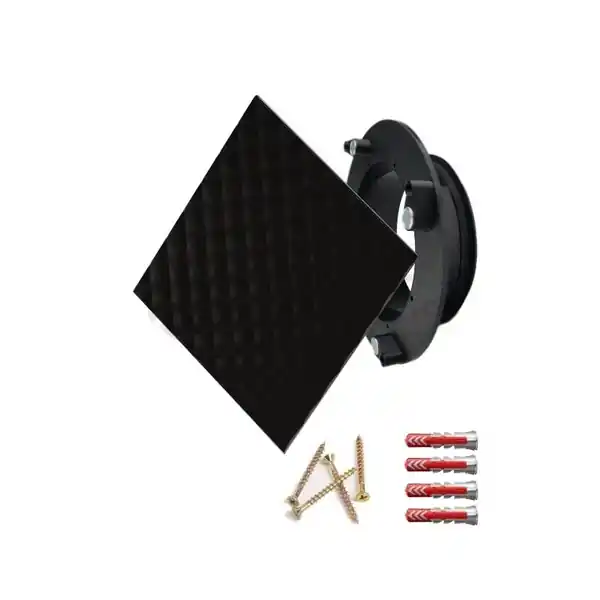 Luftuj Vyústka VZT pro rekuperaci LUFTOMET Sky 3D sklo čtverec černá Akční Nabídka