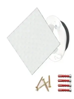 Super Cena Luftuj Vyústka VZT pro rekuperaci LUFTOMET Sky 3D sklo čtverec bílá