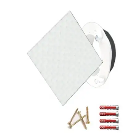 Super Cena Luftuj Vyústka VZT pro rekuperaci LUFTOMET Sky 3D sklo čtverec bílá