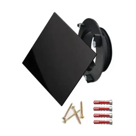 Luftuj Vyústka VZT pro rekuperaci LUFTOMET Sky sklo čtverec mat černá Horká Nabídka