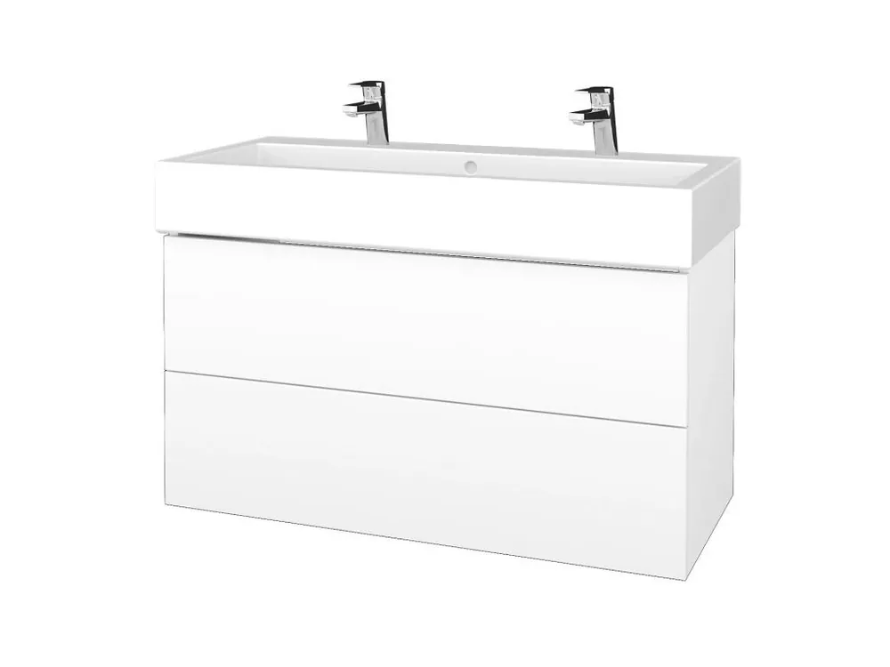 Akční Cena Koupelnová skříňka VARIANTE SZZ2 100 pro umyvadlo Duravit Vero - M01 Bílá mat / M01 Bílá mat