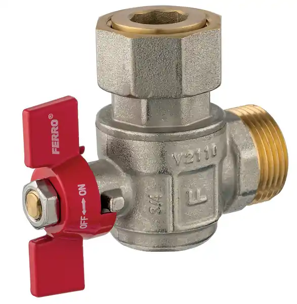 Omezená Nabídka Novaservis Rohový kulový kohout, ke kotlům krátký