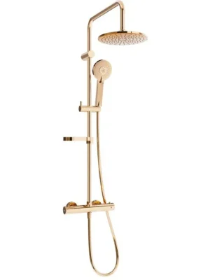 MEXEN/S - KX40 sprchový sloup s termostatickou baterií, růžového zlata 771504091-60 Top Prodej