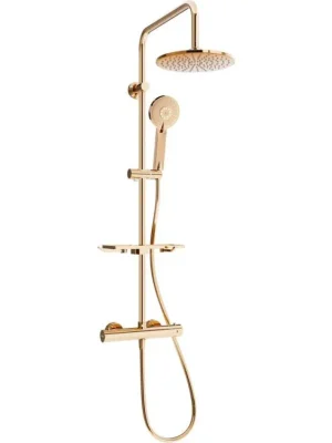 MEXEN/S - KT40 sprchový sloup s termostatickou baterií, růžového zlata 771504093-60 Tovární Cena