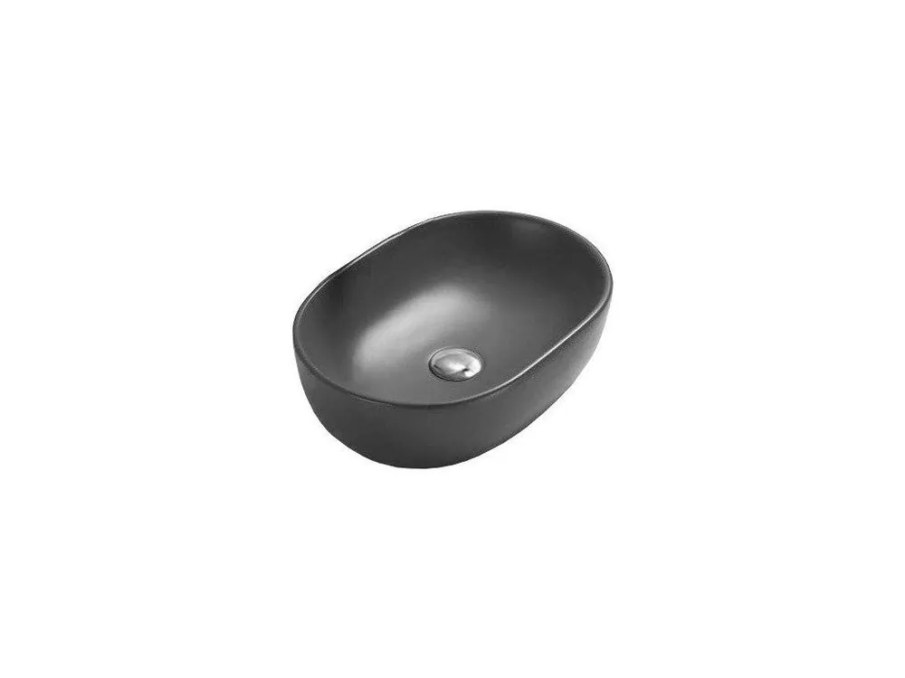 Dokud Zásoby Vydrží MEXEN - Viki umyvadlo na desku 48x35 cm tmavě šedá rohož 21054871