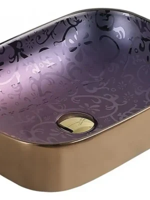 Doprava Zdarma MEXEN - Rita umyvadlo na desku 45x32 cm fialová 21084557