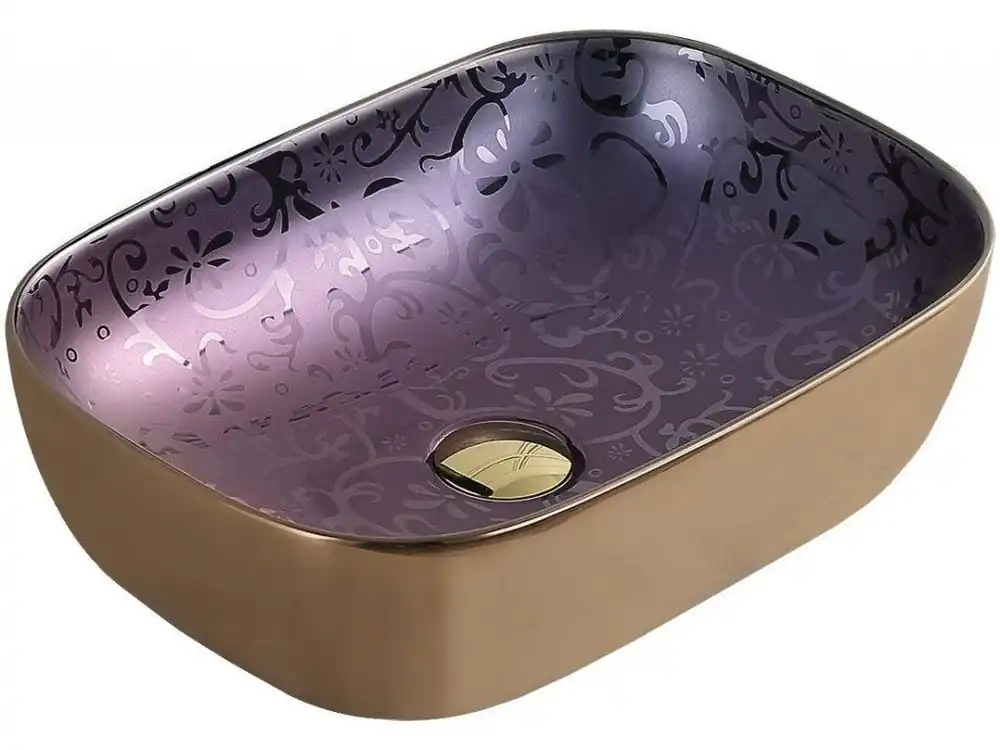 Doprava Zdarma MEXEN - Rita umyvadlo na desku 45x32 cm fialová 21084557