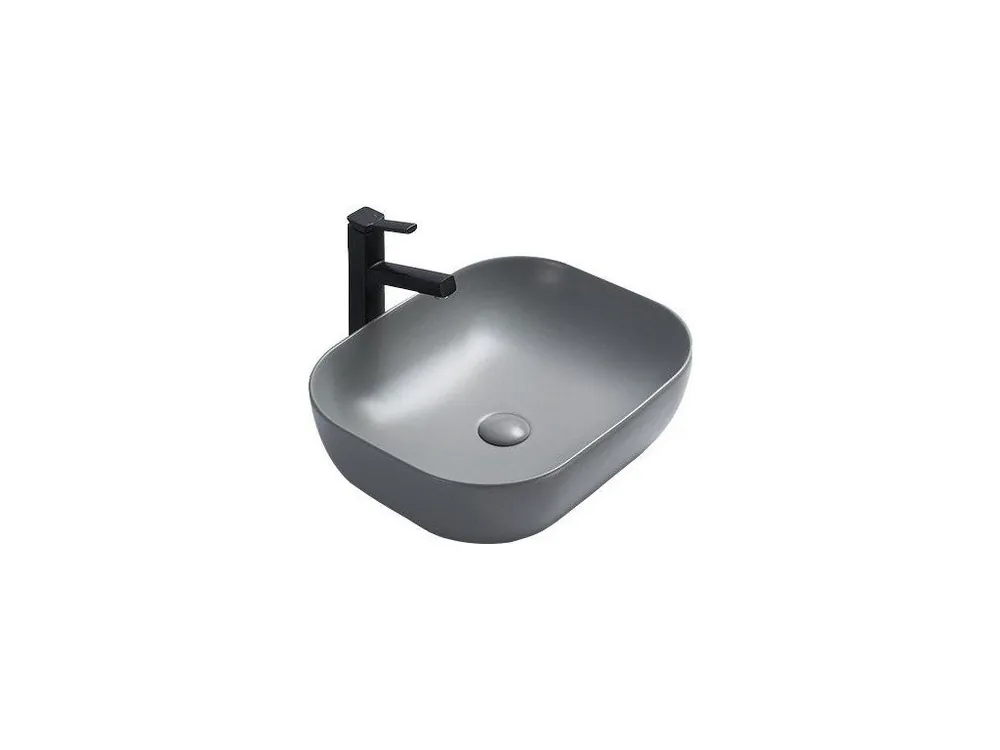 MEXEN - Rosa umyvadlo na desku 50x40 cm světle šedá rohož 21095061 Expresní Doručení