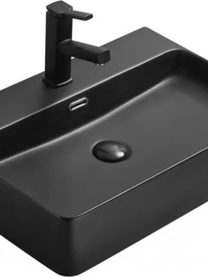 MEXEN - Lara umyvadlo na desku 60x42 cm černá matná 21166085 Novinka