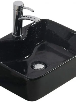 Ověřený MEXEN - Eva umyvadlo na desku 48x37, černá 21424970