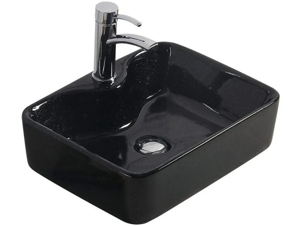 Ověřený MEXEN - Eva umyvadlo na desku 48x37, černá 21424970