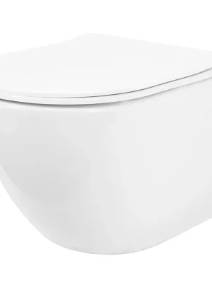 Závěsné WC REA CARLO mini Tornado NF + Duroplast sedátko flat - bílé Ihned K Objednání