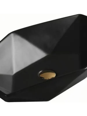 MEXEN - Elena umyvadlo na desku 63x41 cm černá matná 21476385 Přímo Od Výrobce