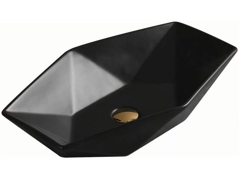 MEXEN - Elena umyvadlo na desku 63x41 cm černá matná 21476385 Přímo Od Výrobce