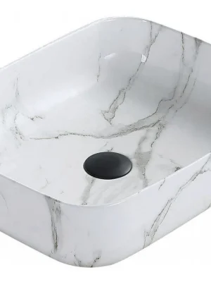 MEXEN - Carla umyvadlo na desku 50x39 cm bílá kámen 21555092 Ověřený