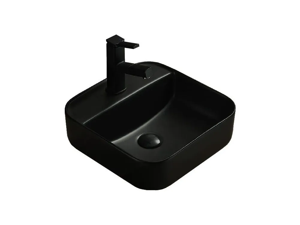 Speciální Cena MEXEN - Silvia umyvadlo na desku 39x39 cm černá matná 21863985