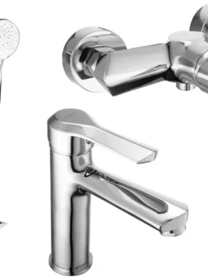 Nakupujte Hned MEXEN/S - Saber DB74 Set umyvadlové a sprchové baterie s příslušenstvím, chrom 72104DB74-00