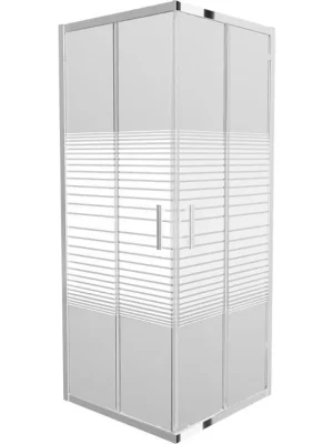 MEXEN - Rio sprchový kout čtverec 70x70 cm proužky, chrom 860-070-070-01-20 Ihned K Objednání