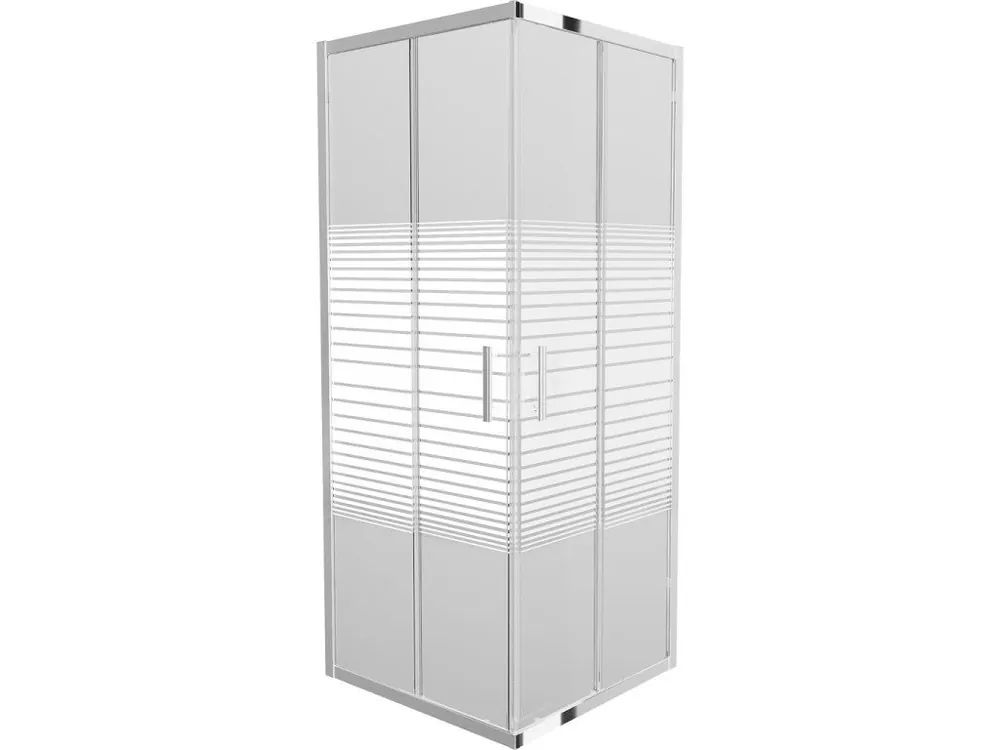 MEXEN - Rio sprchový kout čtverec 70x70 cm proužky, chrom 860-070-070-01-20 Ihned K Objednání