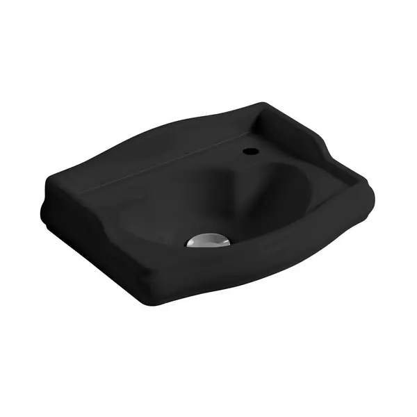 Závěsné umývátko Kerasan Retro 41x30cm černá mat Oblíbený