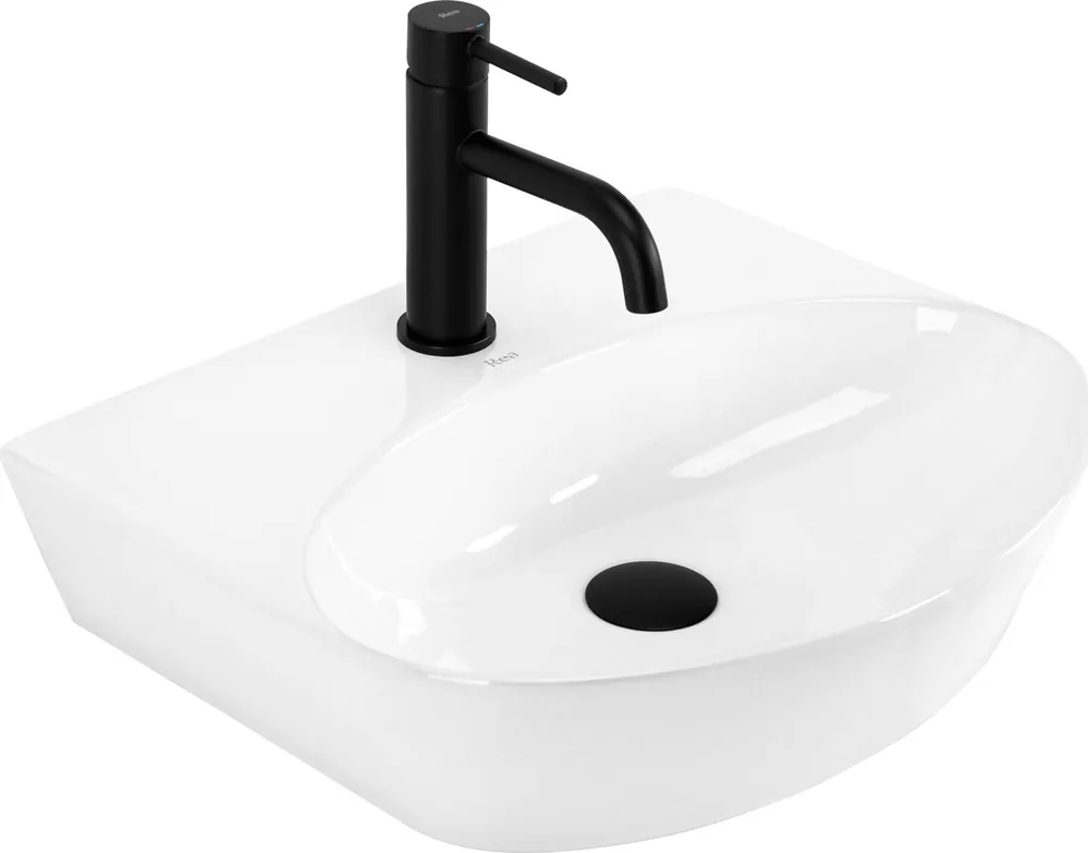 Zlevněný Keramické umyvadlo MAXMAX Rea KIM 46 - bílé